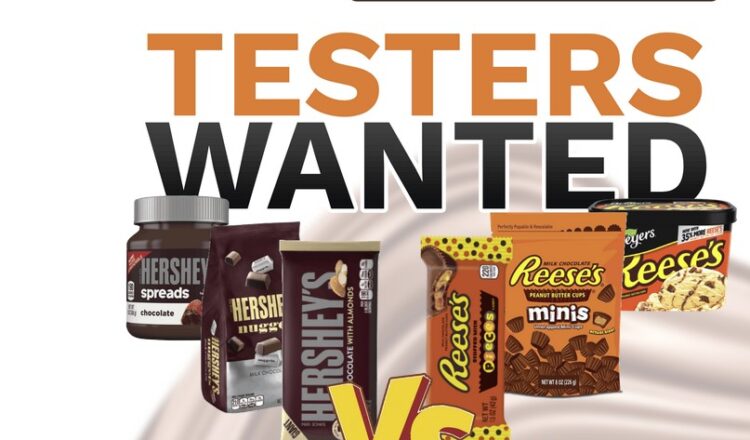 Hersheys vs Reeses Testers Wanted